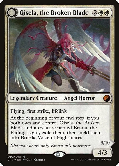 Gisela, the Broken Blade trading card from From the Vault: Transform Gisela, the Broken Blade - From the Vault: Transform Magic: The Gathering trading card