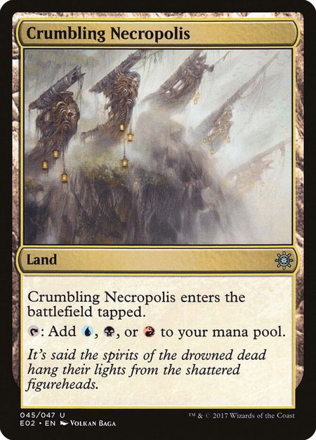 Crumbling Necropolis - Explorers of Ixalan Magic: The Gathering trading card