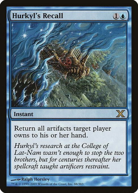 Hurkyl's Recall - 10th Edition Magic: The Gathering trading card