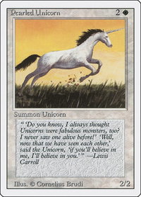 Pearled Unicorn - Revised Edition (3ED) #30 - Common Magic: The Gathering Trading Card
