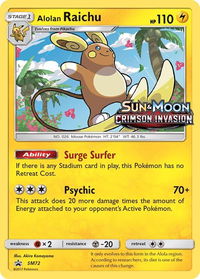 Alolan Raichu - SM72 (Prerelease) - SM Promos (SMP) #SM72 - Promo Pokémon Trading Card