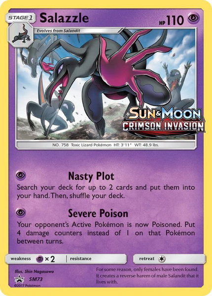 Salazzle - SM73 (Prerelease) - SM Promos Pokémon trading card