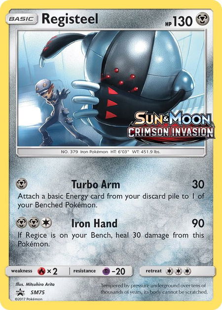 Registeel - SM75 (Prerelease) - SM Promos Pokémon trading card
