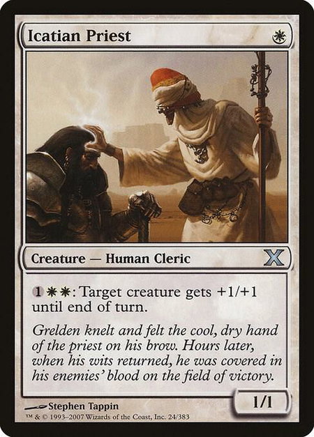 Icatian Priest - 10th Edition Magic: The Gathering trading card