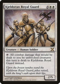 Kjeldoran Royal Guard - 10th Edition (10E) #25 - Rare Magic: The Gathering Trading Card