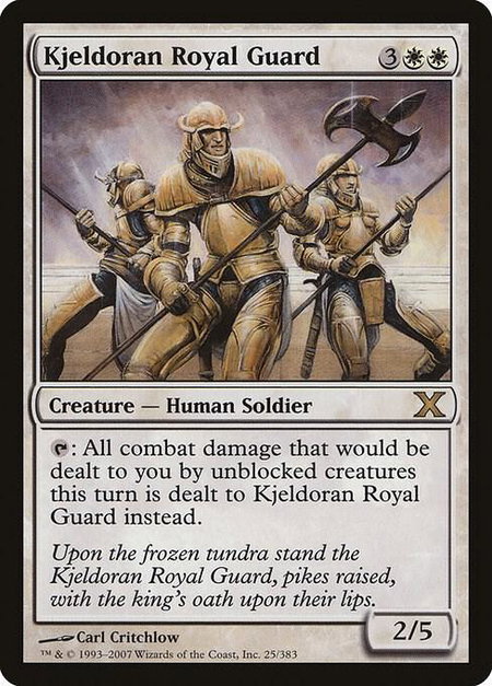 Kjeldoran Royal Guard - 10th Edition Magic: The Gathering trading card