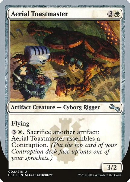 Aerial Toastmaster - Unstable Magic: The Gathering trading card
