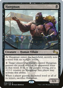 Hangman - Unstable (UST) #56 - Rare Magic: The Gathering Trading Card