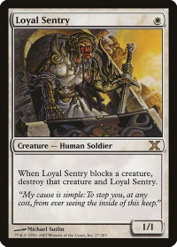 Loyal Sentry - 10th Edition (10E) #27 - Rare Magic: The Gathering Trading Card