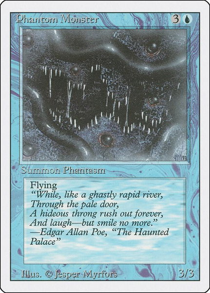 Phantom Monster trading card from Revised Edition Phantom Monster - Revised Edition Magic: The Gathering trading card