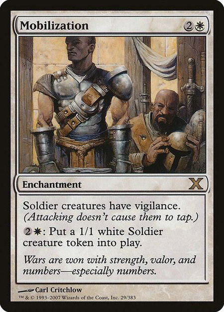 Mobilization - 10th Edition Magic: The Gathering trading card