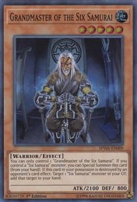 Grandmaster of the Six Samurai - Spirit Warriors (SPWA) #SPWA-EN009 - Super Rare YuGiOh Trading Card