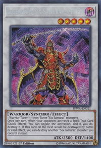 Legendary Six Samurai - Shi En - Spirit Warriors (SPWA) #SPWA-EN011 - Secret Rare YuGiOh Trading Card