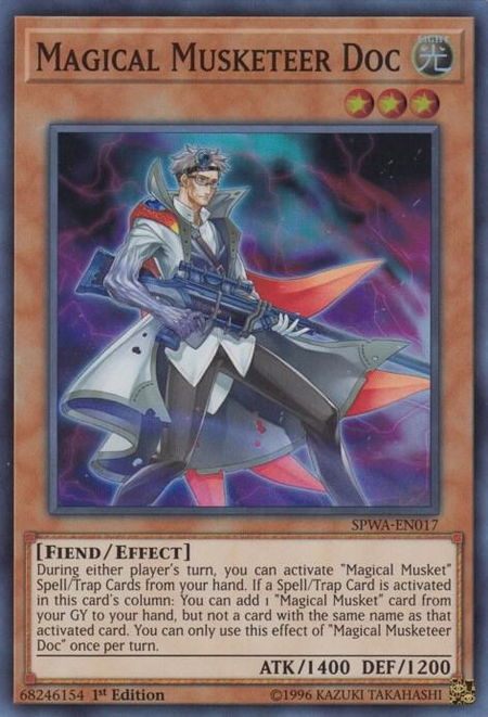 Magical Musketeer Doc - Spirit Warriors YuGiOh trading card