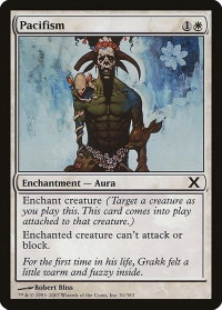 Pacifism - 10th Edition (10E) #31 - Common Magic: The Gathering Trading Card