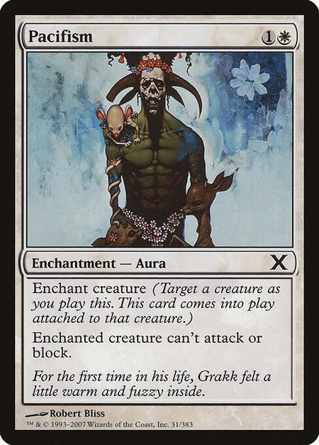 Pacifism - 10th Edition Magic: The Gathering trading card