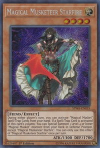 Magical Musketeer Starfire - Spirit Warriors (SPWA) #SPWA-EN019 - Secret Rare YuGiOh Trading Card