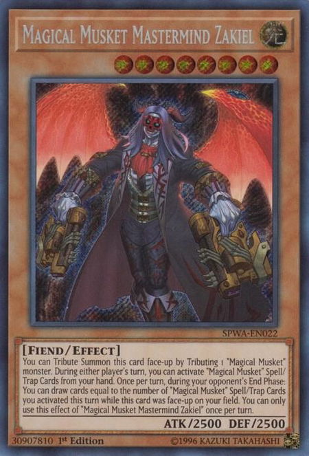 Magical Musket Mastermind Zakiel - Spirit Warriors YuGiOh trading card