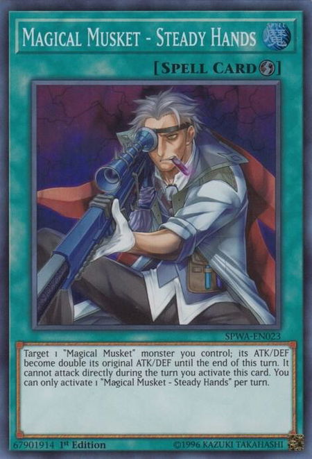 Magical Musket - Steady Hands - Spirit Warriors YuGiOh trading card
