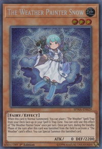 The Weather Painter Snow - Spirit Warriors (SPWA) #SPWA-EN029 - Secret Rare YuGiOh Trading Card