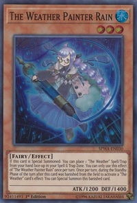 The Weather Painter Rain - Spirit Warriors (SPWA) #SPWA-EN030 - Super Rare YuGiOh Trading Card