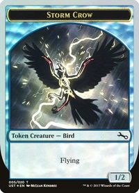 Storm Crow Token - Unstable (UST) #5 - Token Magic: The Gathering Trading Card
