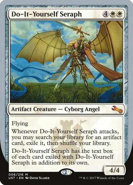 Do-It-Yourself Seraph - Unstable Magic: The Gathering trading card