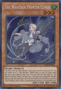 The Weather Painter Cloud - Spirit Warriors (SPWA) #SPWA-EN031 - Secret Rare YuGiOh Trading Card