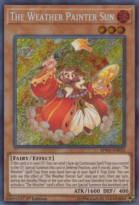 The Weather Painter Sun - Spirit Warriors YuGiOh trading card
