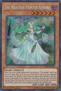 The Weather Painter Aurora - Spirit Warriors (SPWA) #SPWA-EN034 - Secret Rare YuGiOh Trading Card