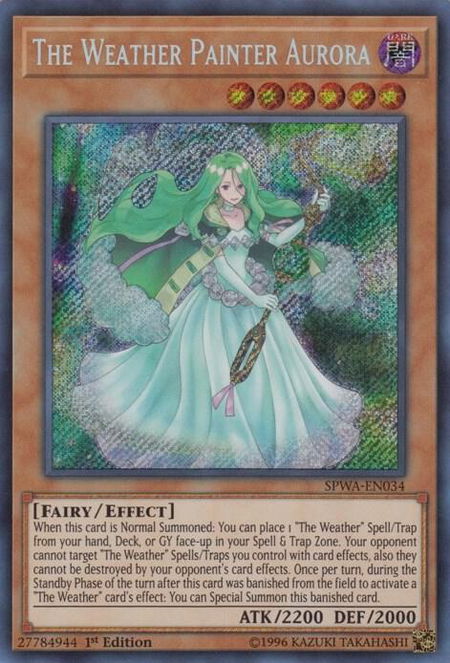 The Weather Painter Aurora - Spirit Warriors YuGiOh trading card