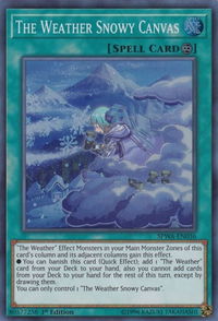The Weather Snowy Canvas - Spirit Warriors (SPWA) #SPWA-EN036 - Super Rare YuGiOh Trading Card