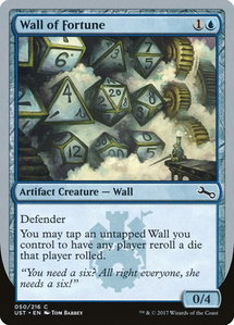 Wall of Fortune - Unstable (UST) #50 - Common Magic: The Gathering Trading Card