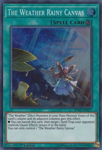 The Weather Rainy Canvas - Spirit Warriors (SPWA) #SPWA-EN037 - Super Rare YuGiOh Trading Card