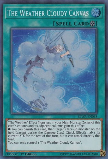 The Weather Cloudy Canvas - Spirit Warriors YuGiOh trading card