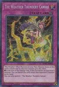 The Weather Thundery Canvas - Spirit Warriors (SPWA) #SPWA-EN040 - Secret Rare YuGiOh Trading Card