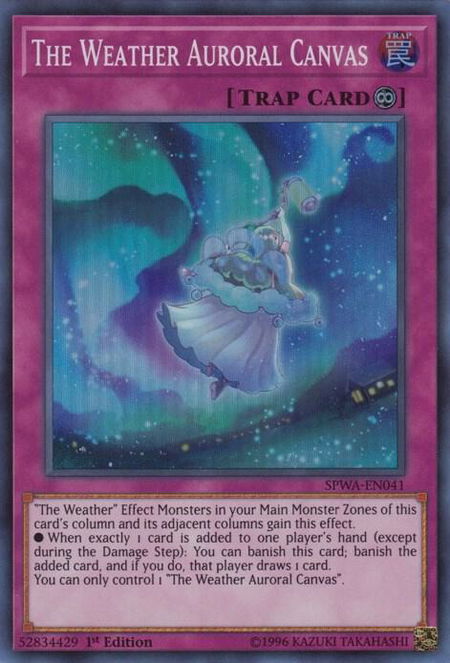 The Weather Auroral Canvas - Spirit Warriors YuGiOh trading card
