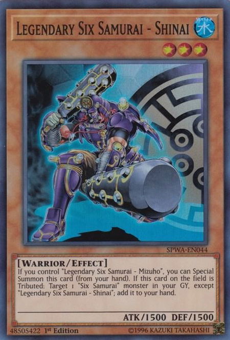 Legendary Six Samurai - Shinai - Spirit Warriors YuGiOh trading card