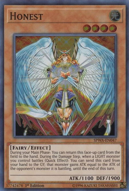 Honest - Spirit Warriors YuGiOh trading card