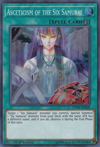 Asceticism of the Six Samurai - Spirit Warriors (SPWA) #SPWA-EN048 - Super Rare YuGiOh Trading Card