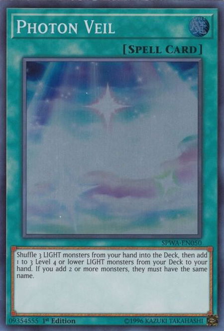 Photon Veil - Spirit Warriors YuGiOh trading card