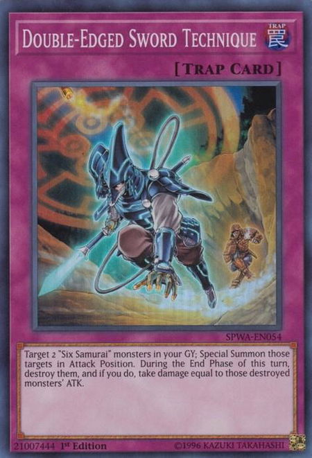 Double-Edged Sword Technique - Spirit Warriors YuGiOh trading card