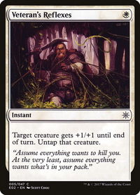 Veteran's Reflexes - Explorers of Ixalan (E02) #5 - Common Magic: The Gathering Trading Card