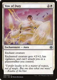 Vow of Duty - Explorers of Ixalan (E02) #6 - Uncommon Magic: The Gathering Trading Card