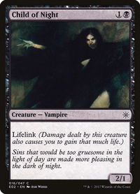 Child of Night - Explorers of Ixalan (E02) #16 - Common Magic: The Gathering Trading Card