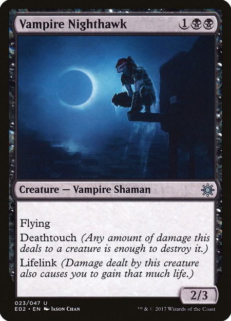 Vampire Nighthawk - Explorers of Ixalan Magic: The Gathering trading card