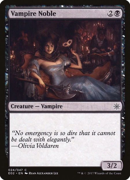 Vampire Noble trading card from Explorers of Ixalan Vampire Noble - Explorers of Ixalan Magic: The Gathering trading card