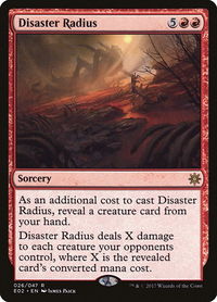 Disaster Radius - Explorers of Ixalan (E02) #26 - Rare Magic: The Gathering Trading Card