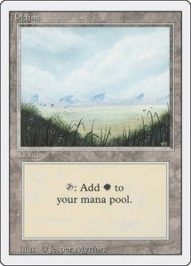 Plains (A) - Revised Edition (3ED) #293 - Land Magic: The Gathering Trading Card