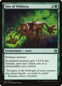 Vow of Wildness - Explorers of Ixalan (E02) #37 - Uncommon Magic: The Gathering Trading Card